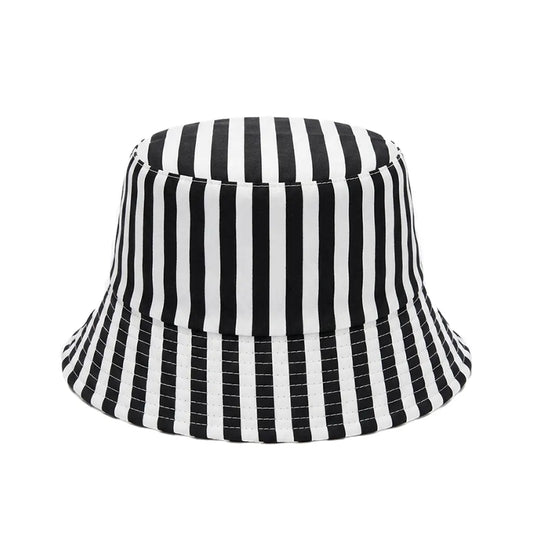 Black & White Striped Bucket Hat – Online bucket hats Lebanon