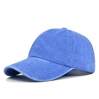 Washed Blue Denim Cap – Classic Adjustable Baseball Hat for Men & Women