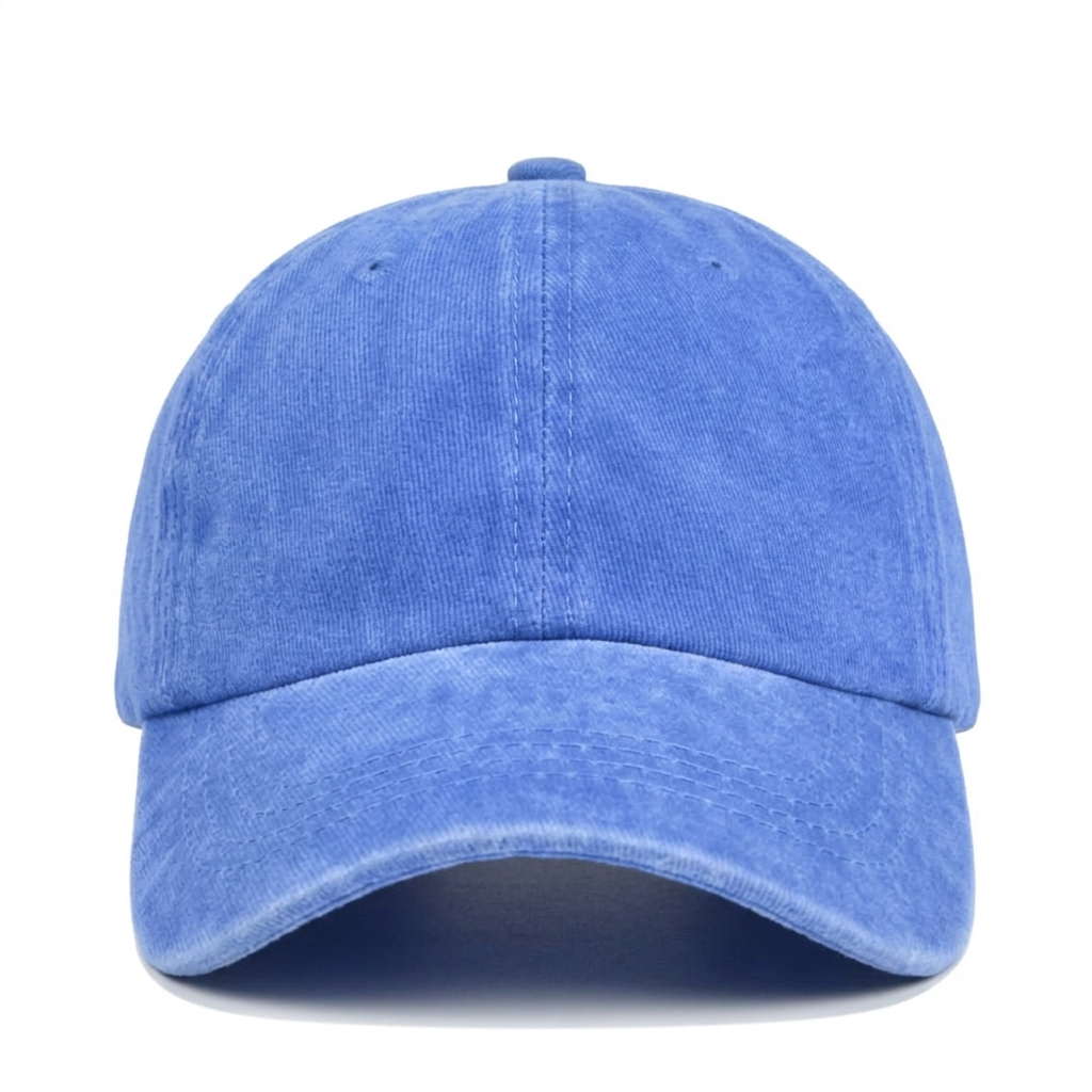 Washed Blue Denim Cap – Classic Adjustable Baseball Hat for Men & Women