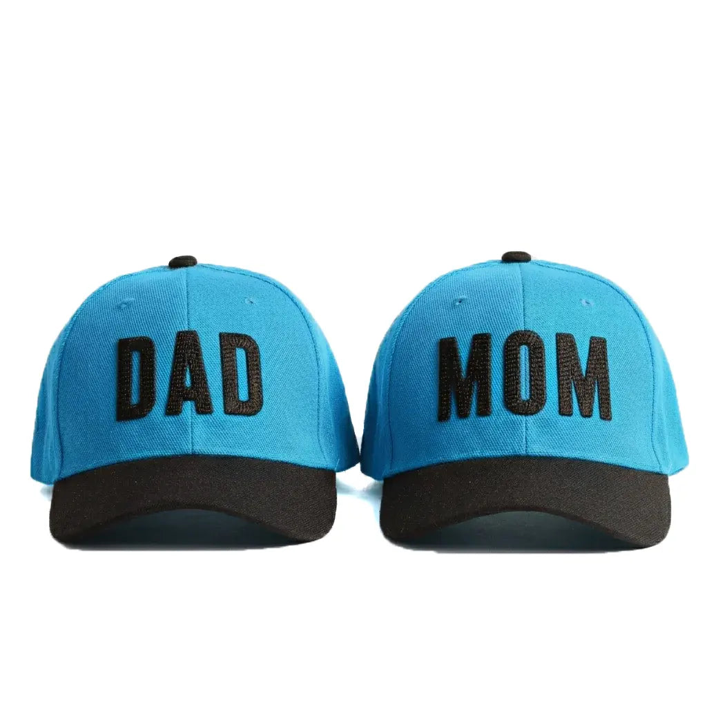 Dad Mom Caps Set | Multicolor Embroidered DAD MOM Hats Lebanon