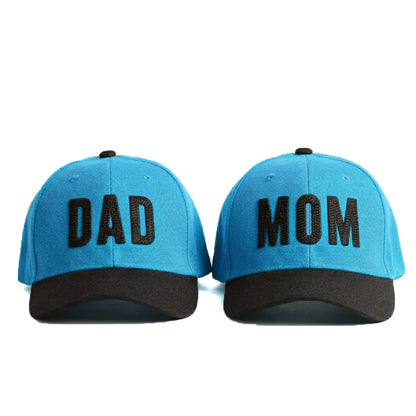 Dad Mom Caps Set | Multicolor Embroidered DAD MOM Hats Lebanon