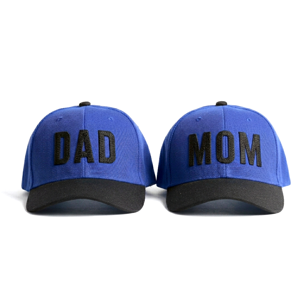 Dad Mom Caps Set | Multicolor Embroidered DAD MOM Hats Lebanon