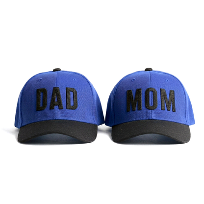 Dad Mom Caps Set | Multicolor Embroidered DAD MOM Hats Lebanon