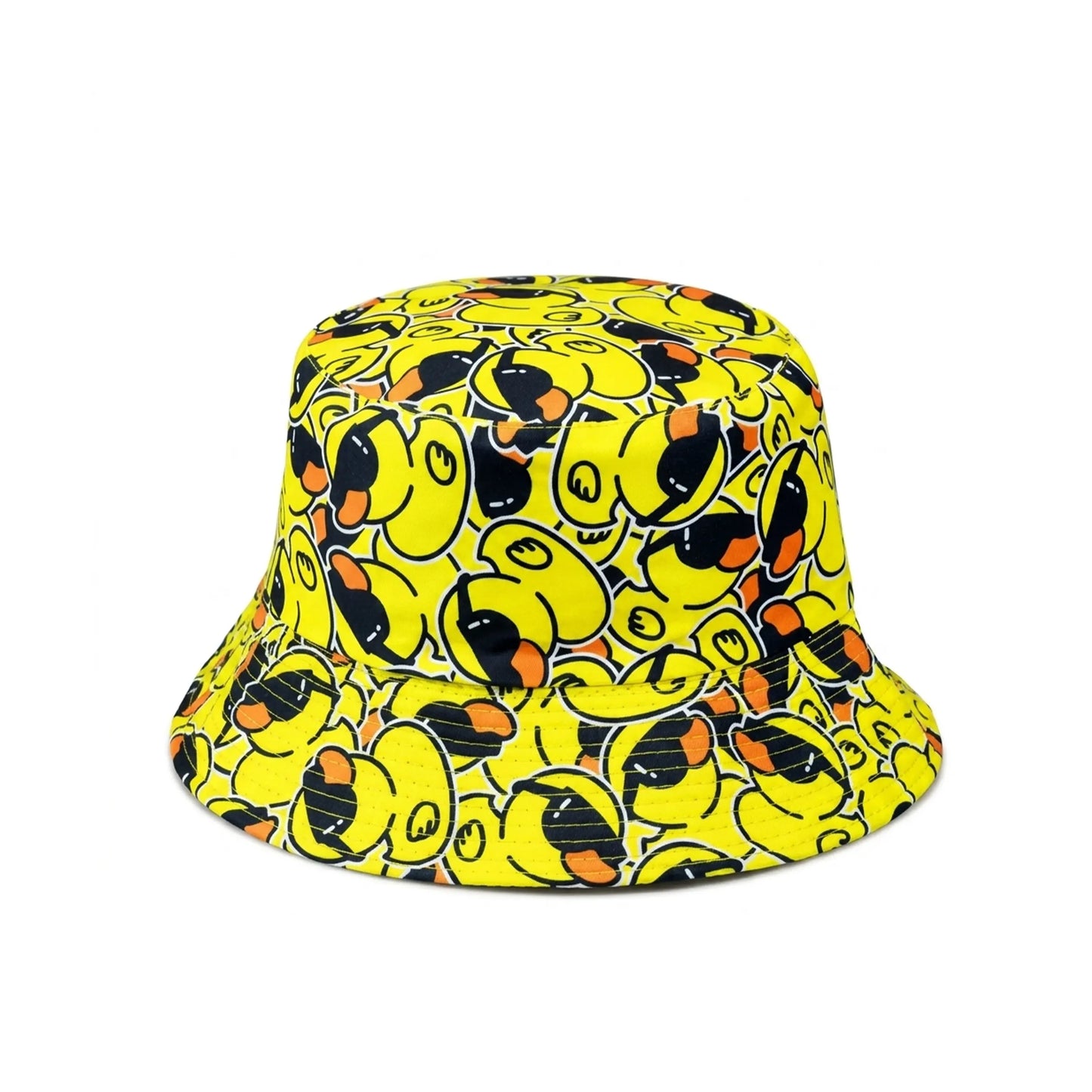 Yellow Duck Print Bucket Hat