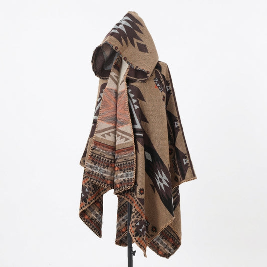 Genuine Woven Poncho — Premium Winter Layer
