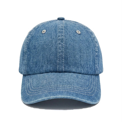 Classic Denim Baseball Caps | Light & Medium Wash Adjustable Dad Hats