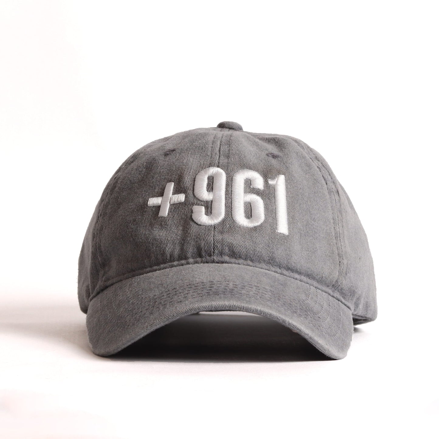 +961 Cap - Lebanon Country Code Embroidered Washed Cotton Cap