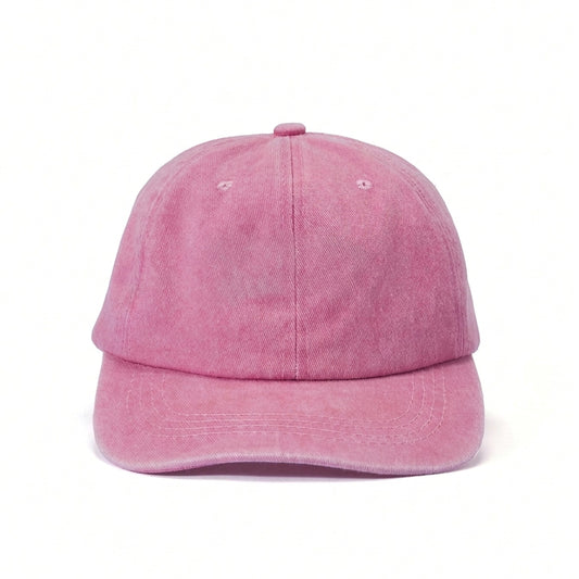 Blank Pink Acid-Wash CAP | Denim Caps Lebanon