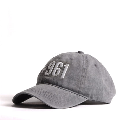 +961 Cap - Lebanon Country Code Embroidered Washed Cotton Cap