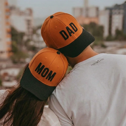 Dad Mom Caps Set | Multicolor Embroidered DAD MOM Hats Lebanon