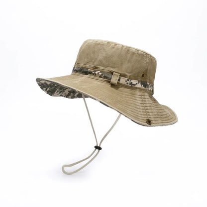 Premium Camo Detail Bucket Hat Lebanon | Wide Brim Outdoor Sun Cap