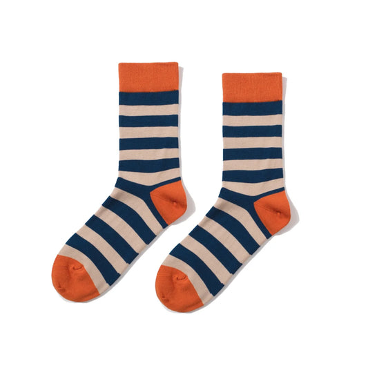 40-44EU | Men's Bold Striped Ankle Socks